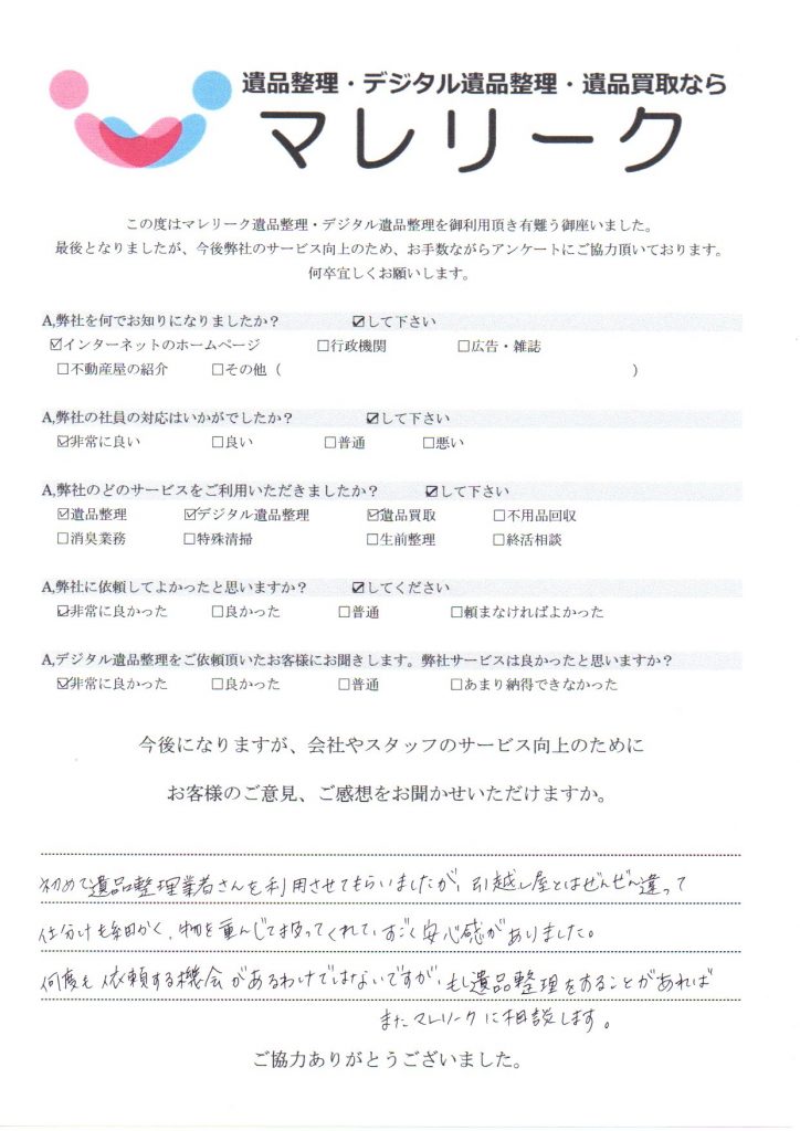 大阪府大阪市此花区朝日にてデジタル遺品整理・遺品整理・遺品買取をさせて頂きました。