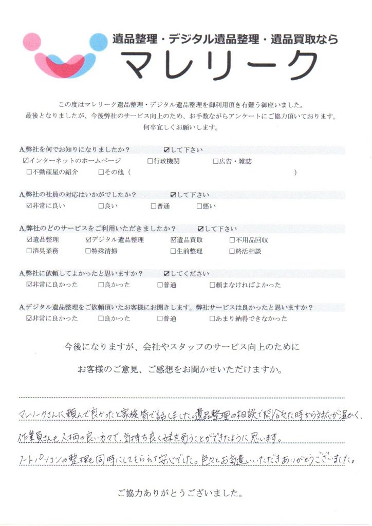 大阪府豊中市千成町にてデジタル遺品整理・遺品整理・遺品買取をさせて頂きました。